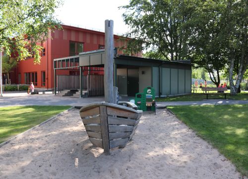 Balansbana i sand