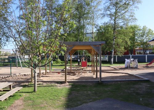 Balansbana i sand