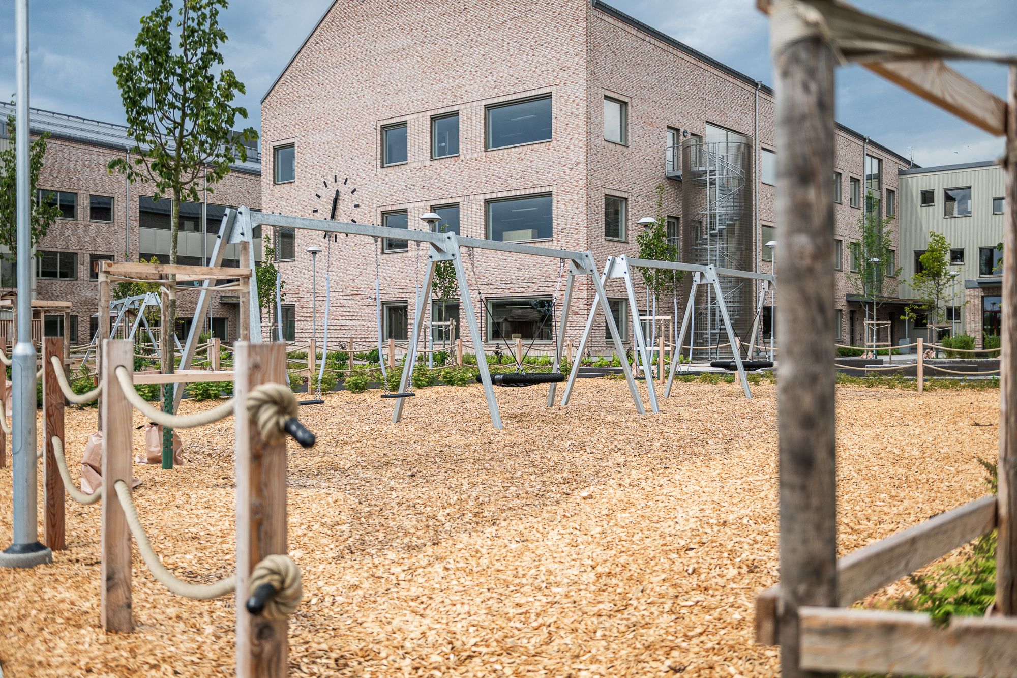 Tröingeskolans bakgård